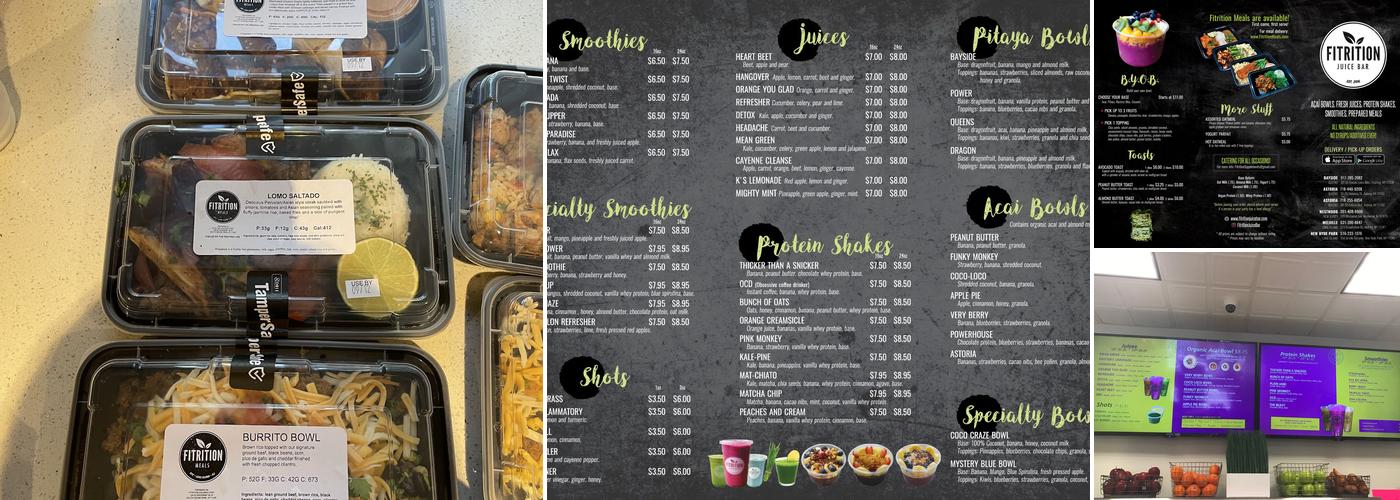 Fitrition Menu