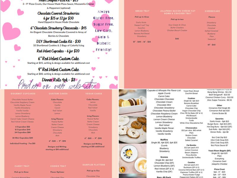 Safe & Sweet Menu