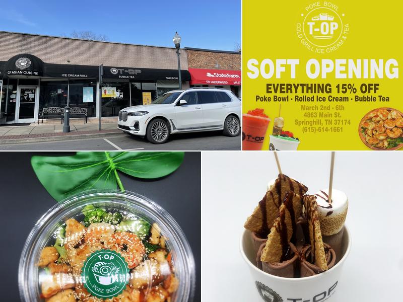 Top Poke Bowl & Bubble Tea 111 5th Ave N, Franklin