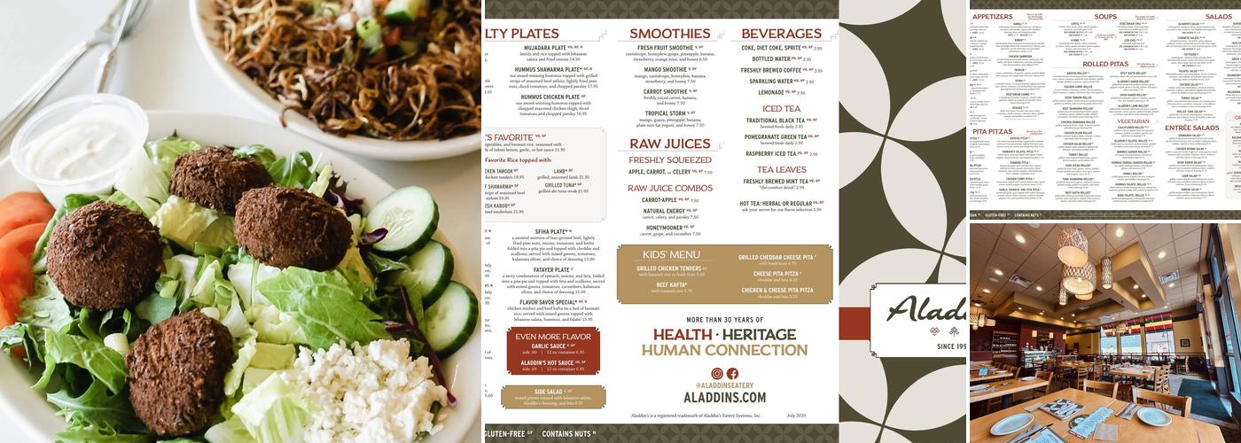 Aladdin's Eatery Cuyahoga Falls Menu