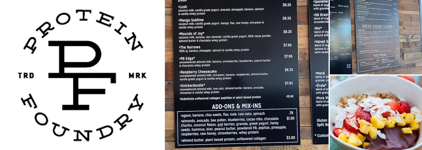 Protein Foundry Menu