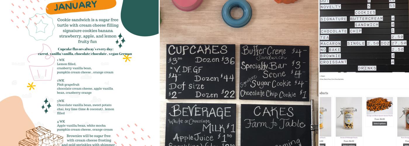 Natural Sprinkles Co. Menu