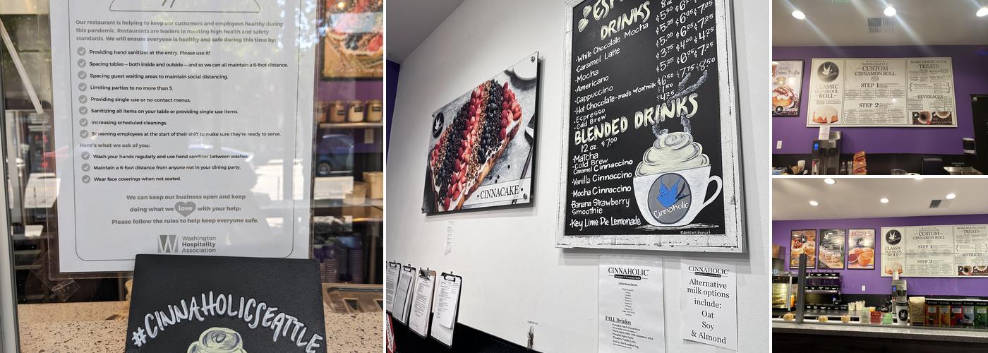 Cinnaholic Menu