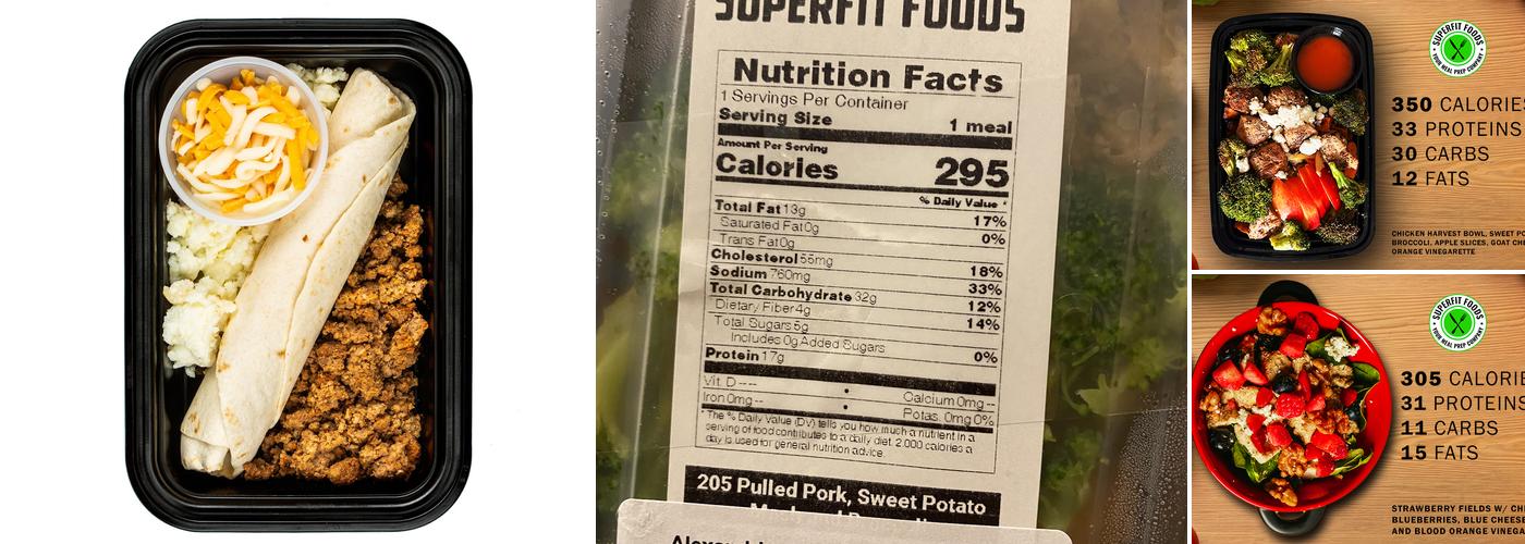 Superfit Foods Menu