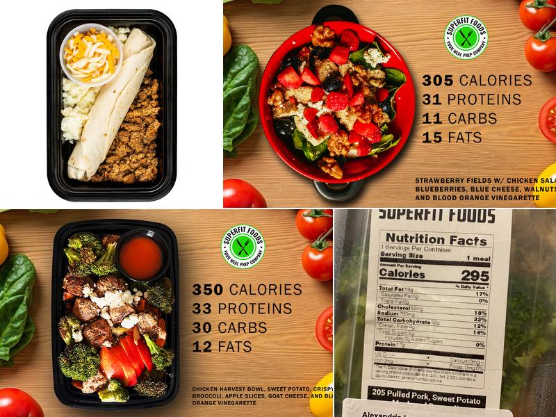 Superfit Foods Menu