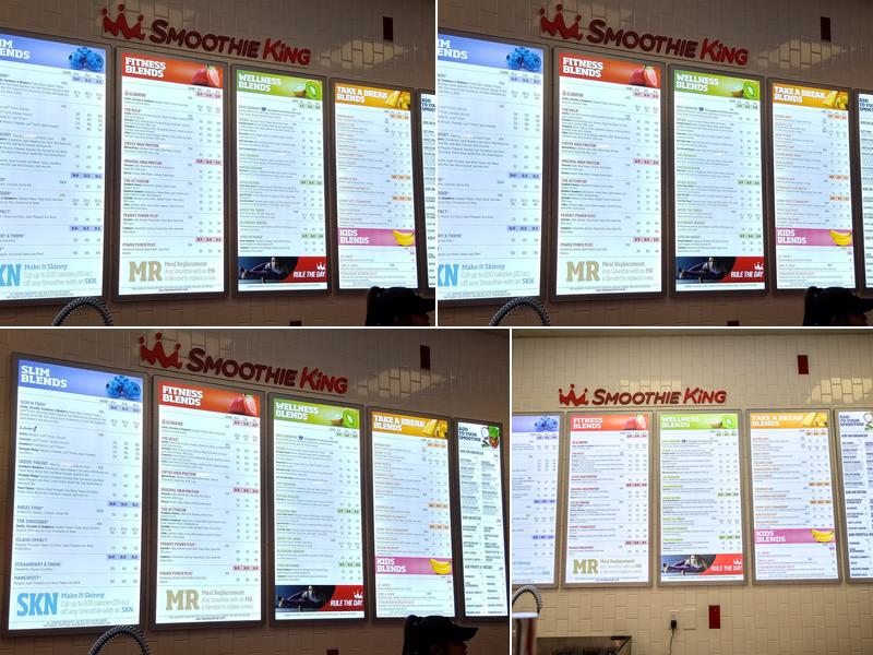 Smoothie King Menu