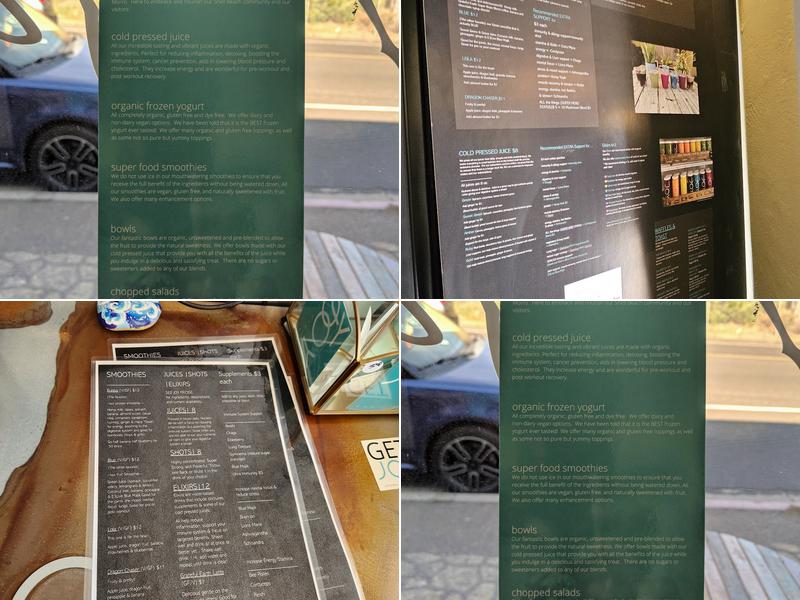 JOY Menu