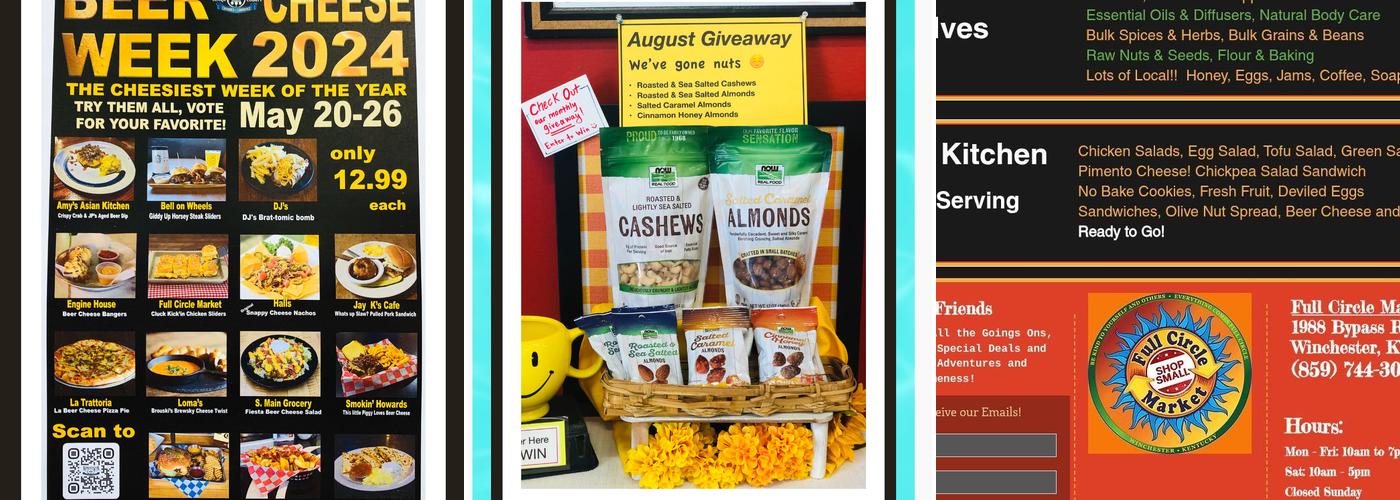 Full Circle Market-Health Food Menu