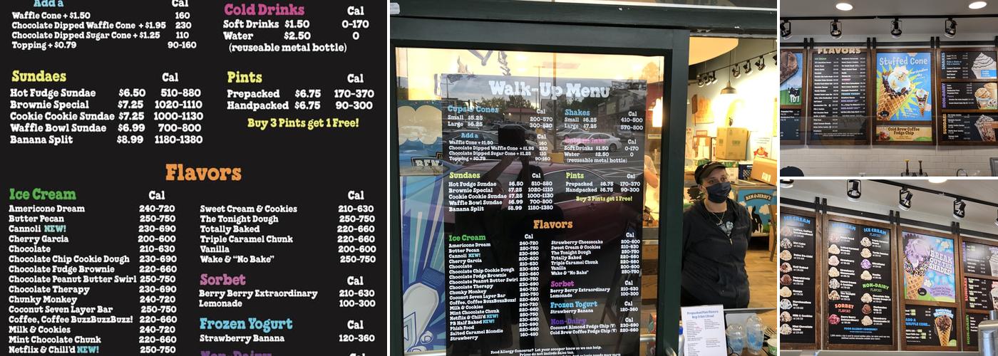 Ben & Jerry’s Menu