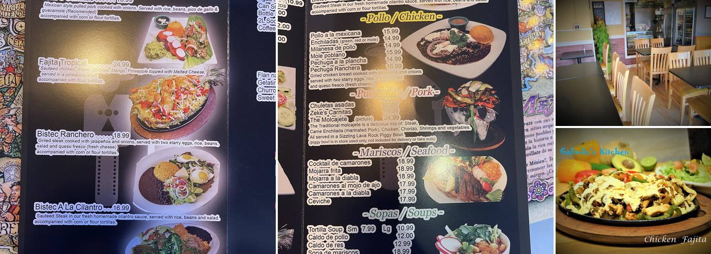 Galindos Kitchen Menu