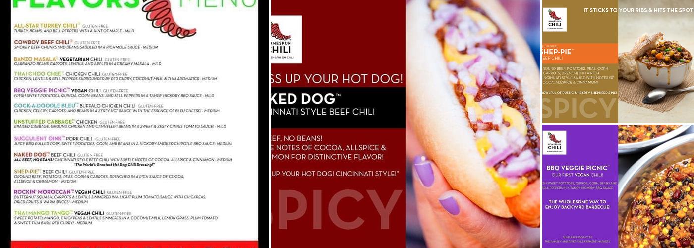 Homespun Chili Menu