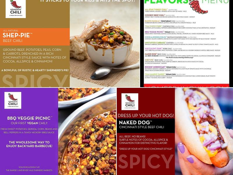 Homespun Chili Menu