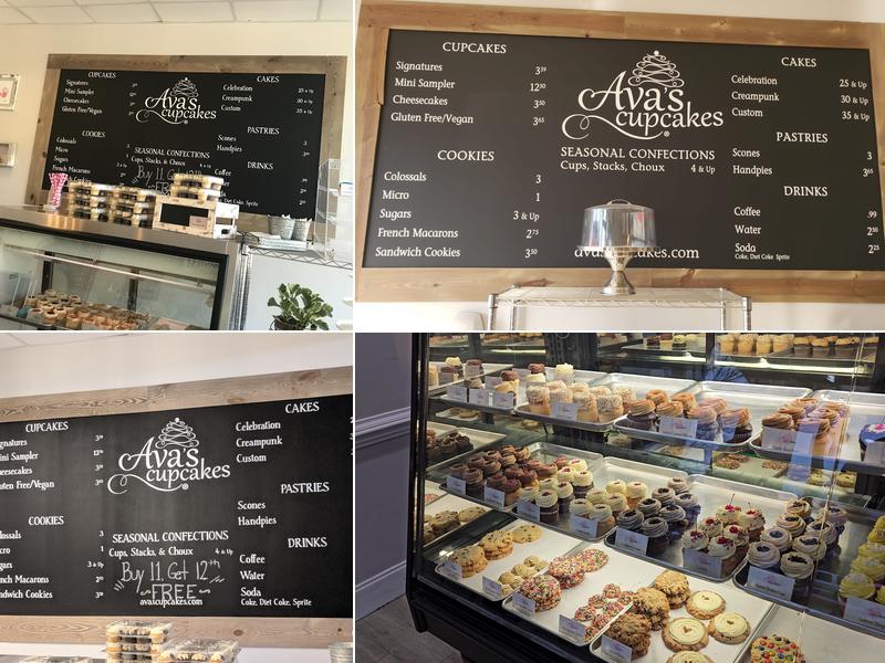 Ava's Cupcakes, LLC Menu