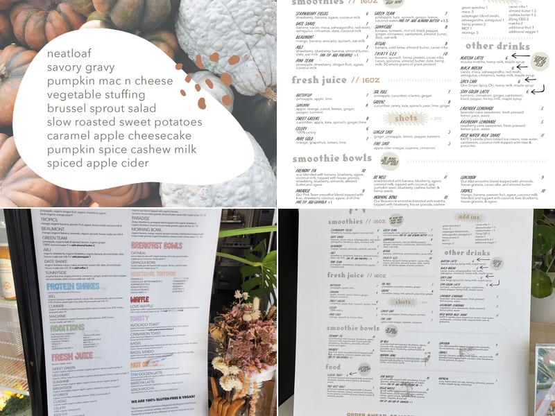 Happy Day Juice Co. Menu