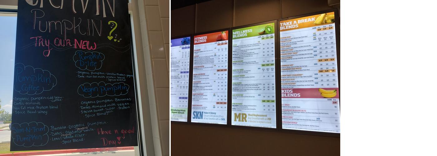 Smoothie King Menu