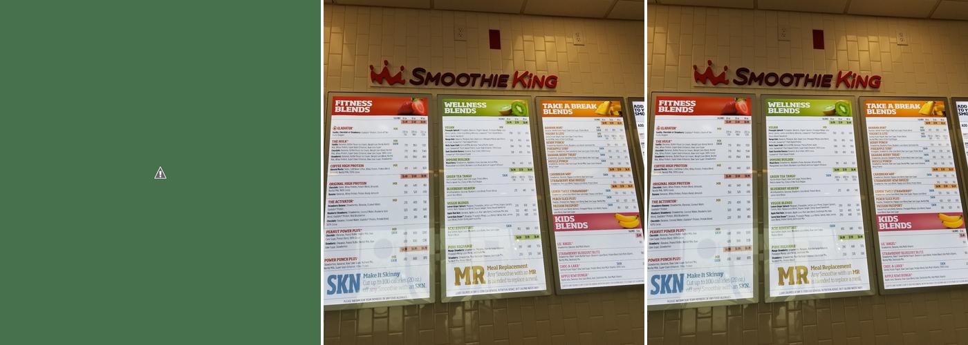 Smoothie King Menu