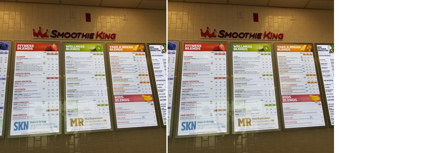 Smoothie King Menu