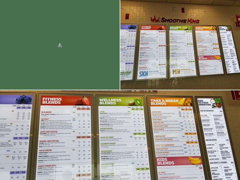 Smoothie King Menu