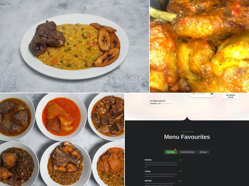 Afro Spice Chophouse Menu