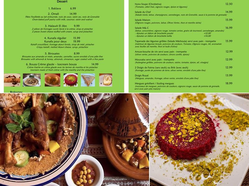Menthe et couscous Menu