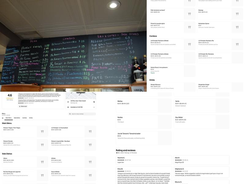 MAM GRILLADES - Poulet BBQ - Seafood - Traiteur/Catering - Livraison/Delivery - Halal Menu