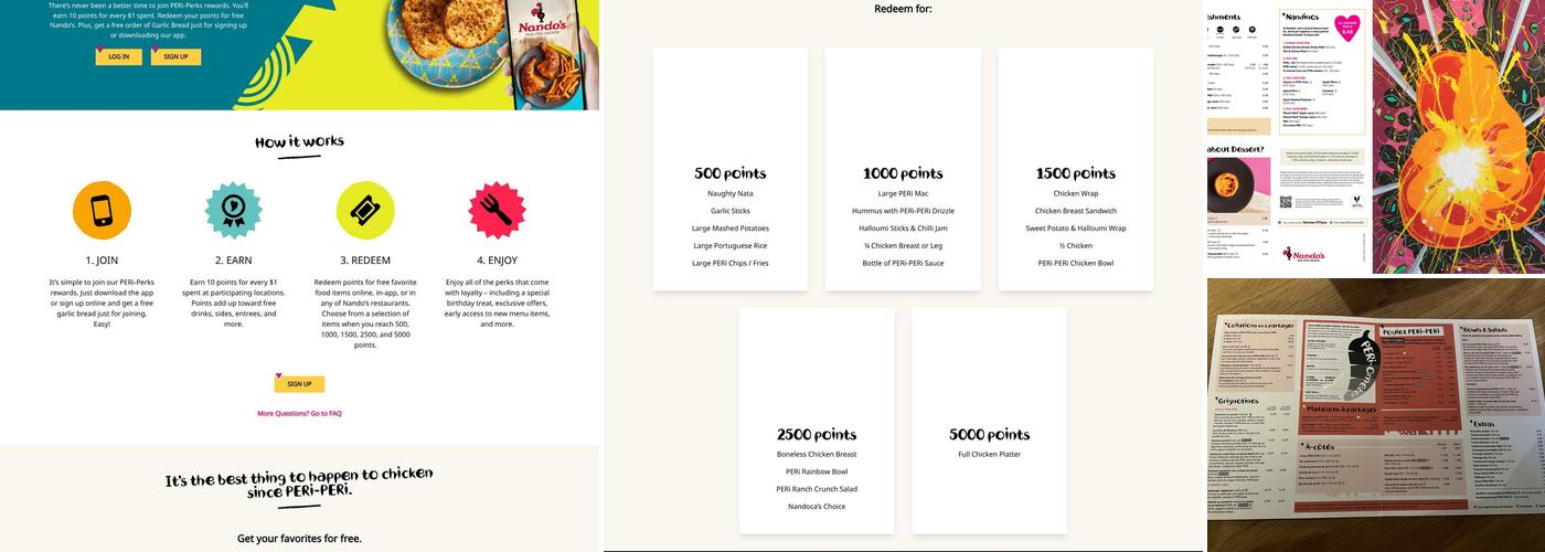 Nando's PERi-PERi Menu