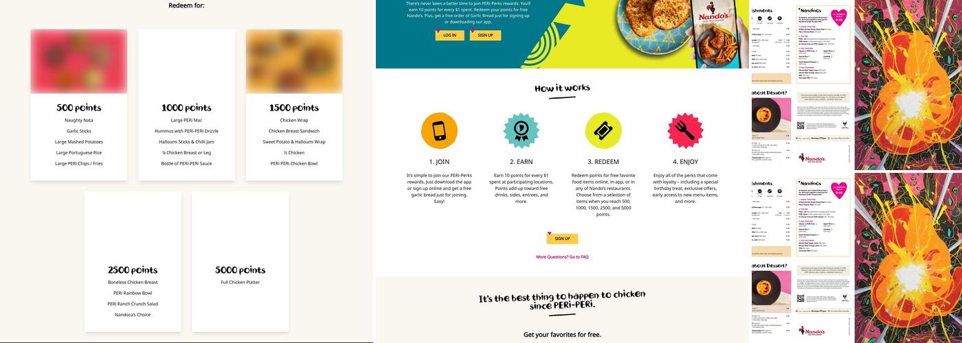 Nando's PERi-PERi Menu