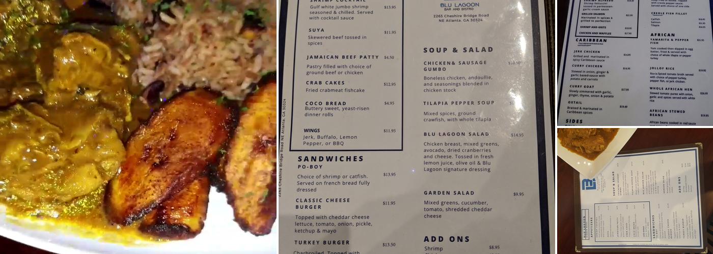 Blu Lagoon Bar and Bistro Menu