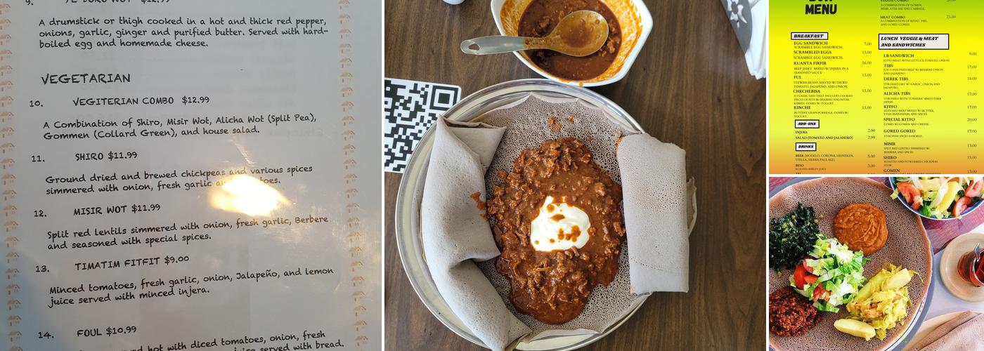 Ethio-LunchBox Ethiopian Restaurant Menu