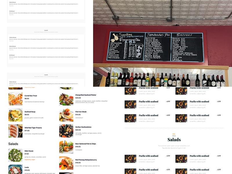 Snelling Cafe Menu