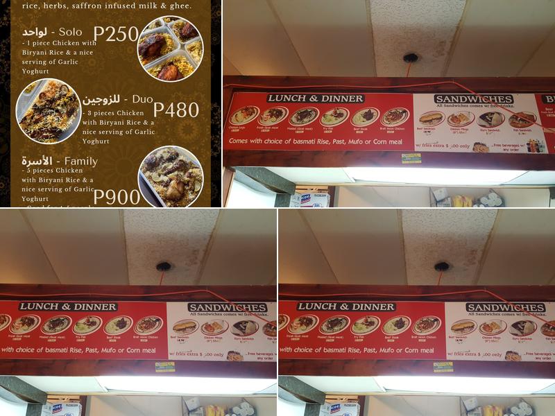 Masha Allah restaurant 2 Menu