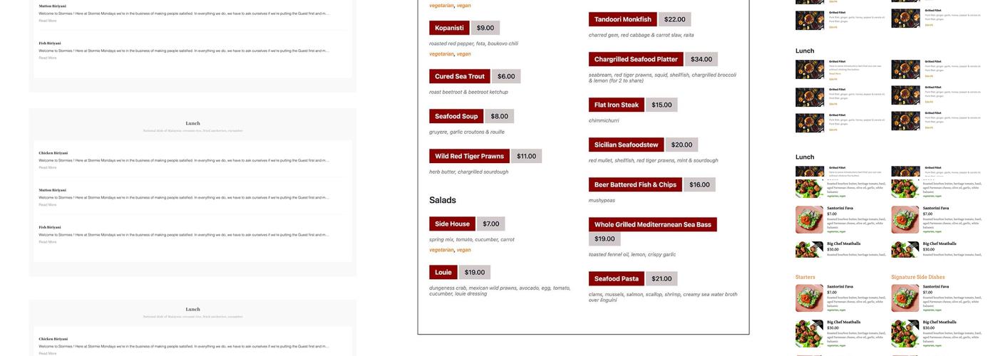 Taste of Africa The Best of African Cuisines Menu