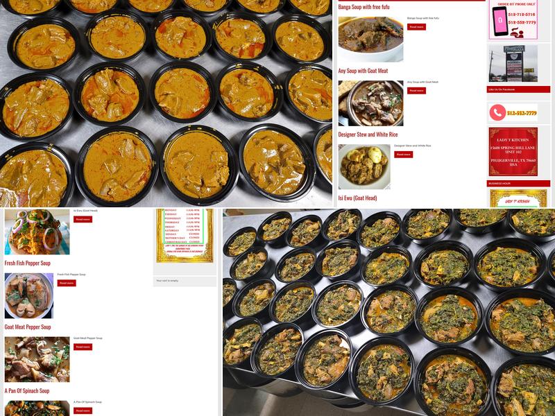 Lady T Kitchen African Restaurant Menu