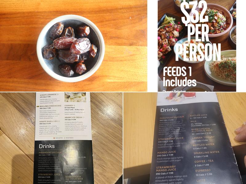 Paramount Middle Eastern Kitchen Menu