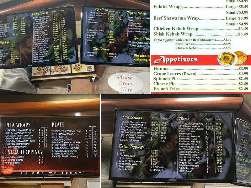 Shawarma Queens Menu