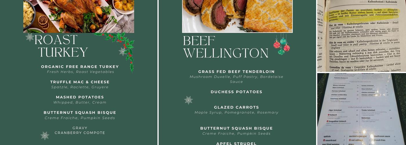 Wiener Schnitzel Haus Menu