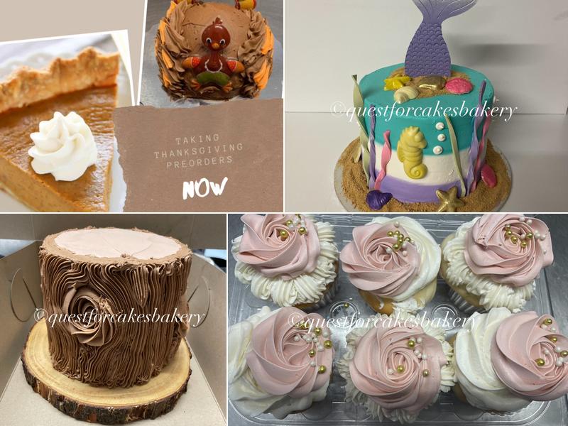 The Quest for Cakes Bakery Inc Menu