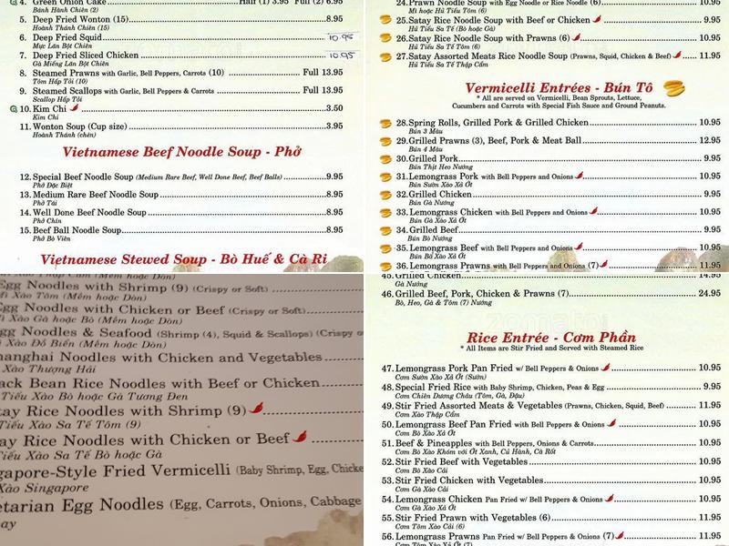 Tien Tuyen PHO | Vietnamese Cuisine | 91st Menu