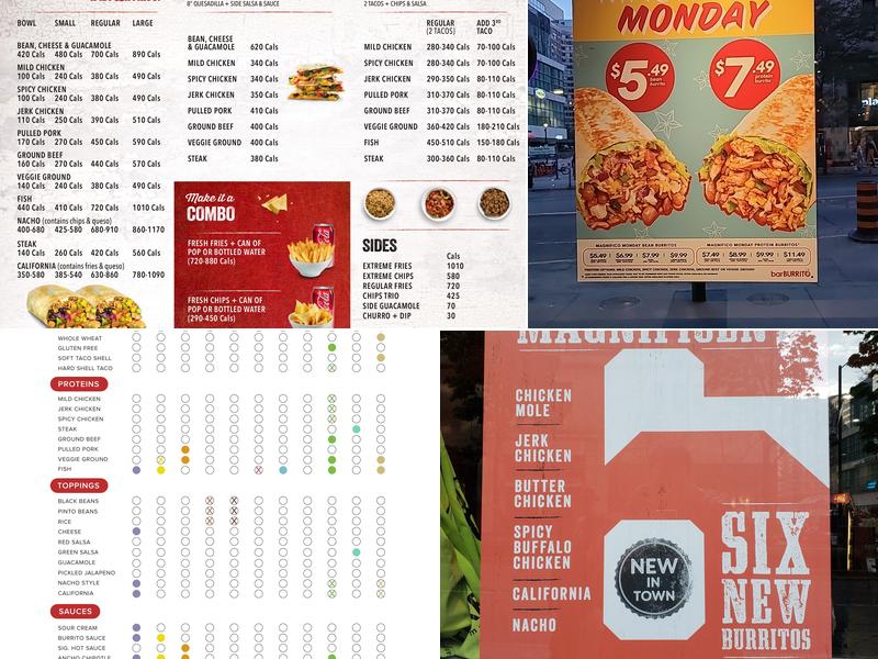 barBURRITO Menu