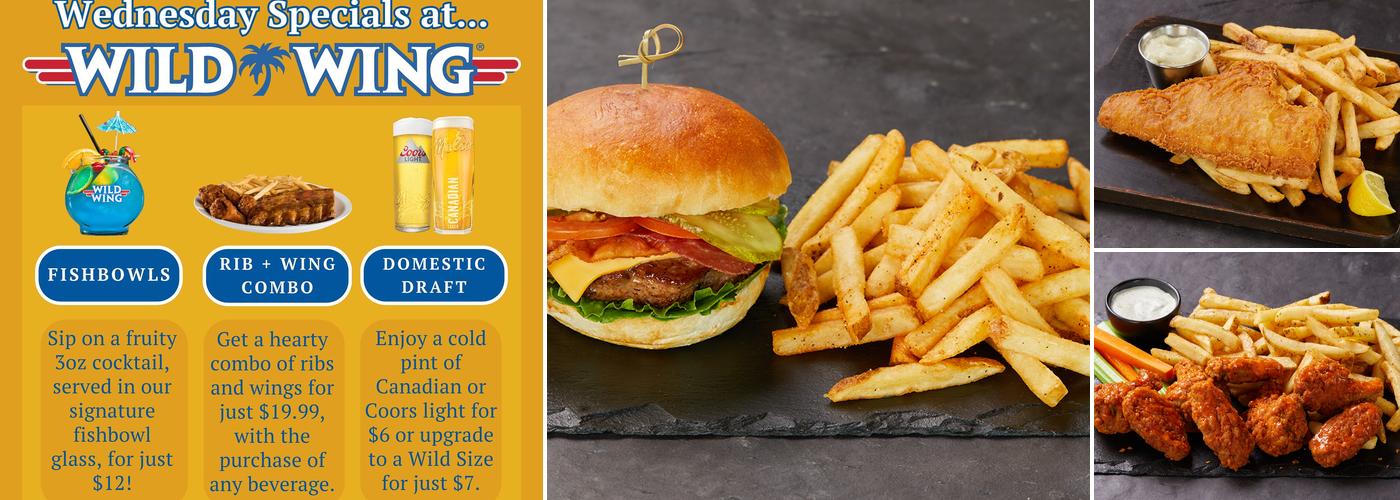 Wild Wing Hog's Back Menu