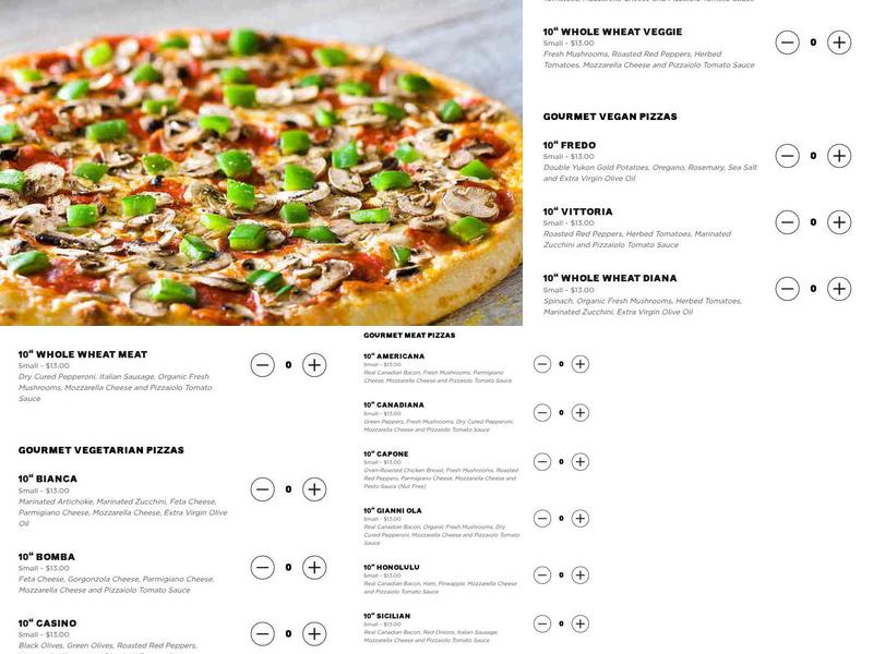 Pizzaiolo Menu
