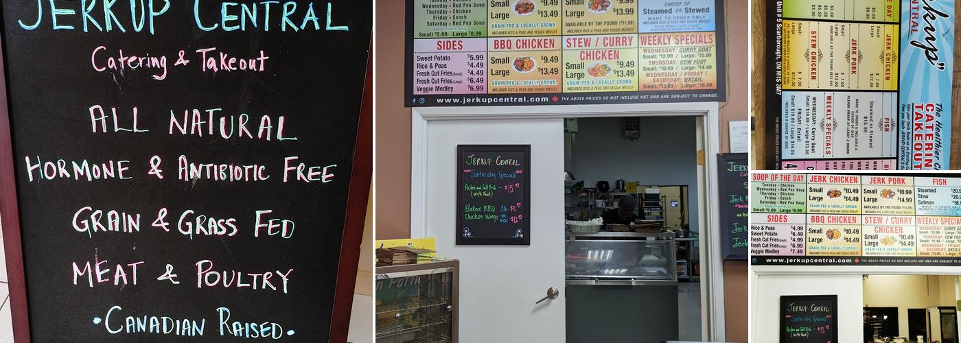 Jerk Up Central Inc. Menu