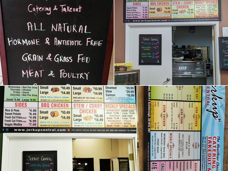 Jerk Up Central Inc. Menu