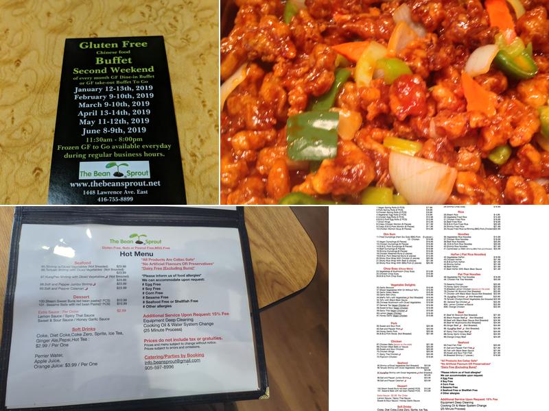 The Bean Sprout Menu