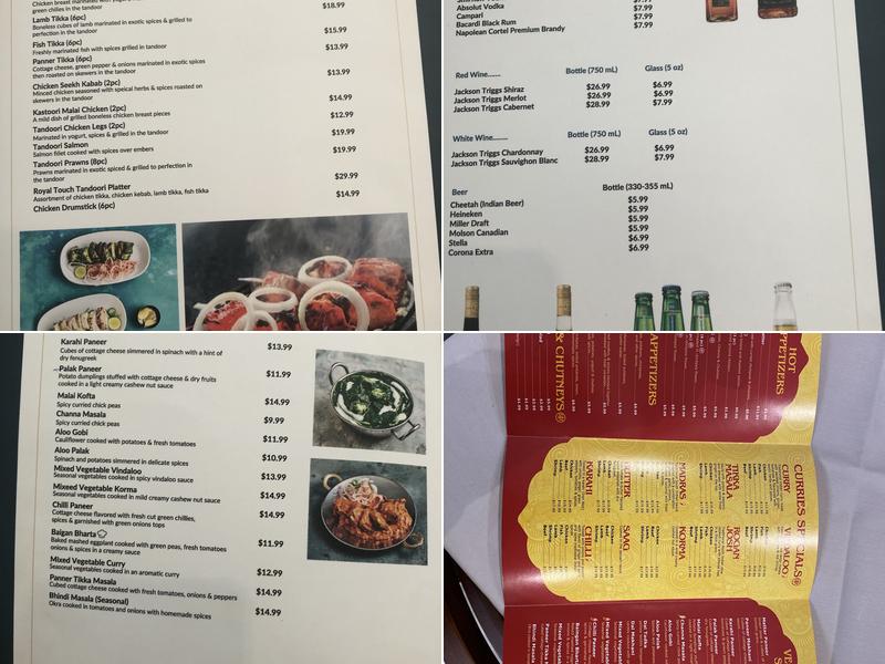 Bombay Touch Promenade Menu