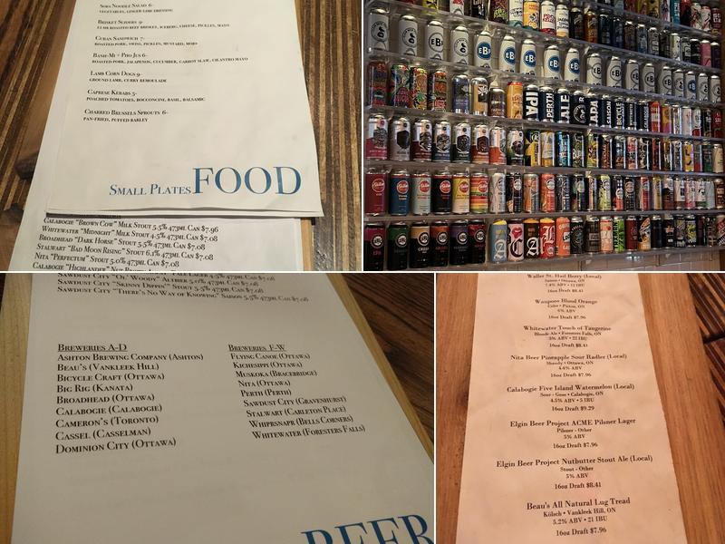 Elgin Beer Project Menu