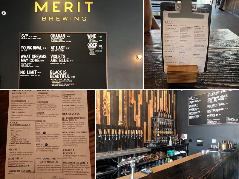 MERIT Brewing Company Menu
