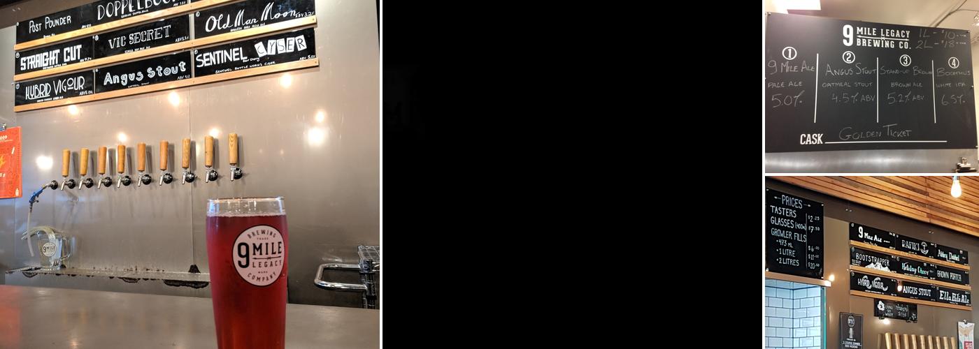 9 Mile Legacy Brewing Menu