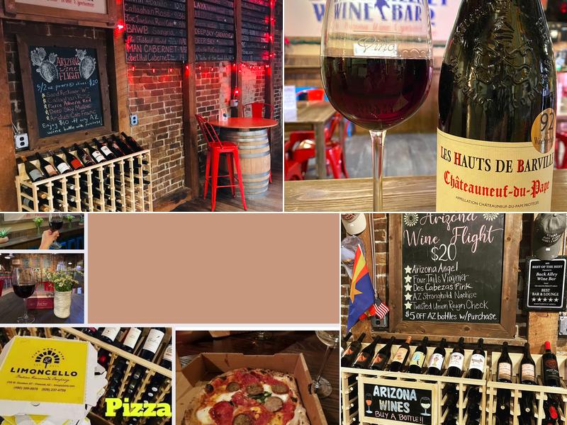 Back Alley Wine Bar Menu