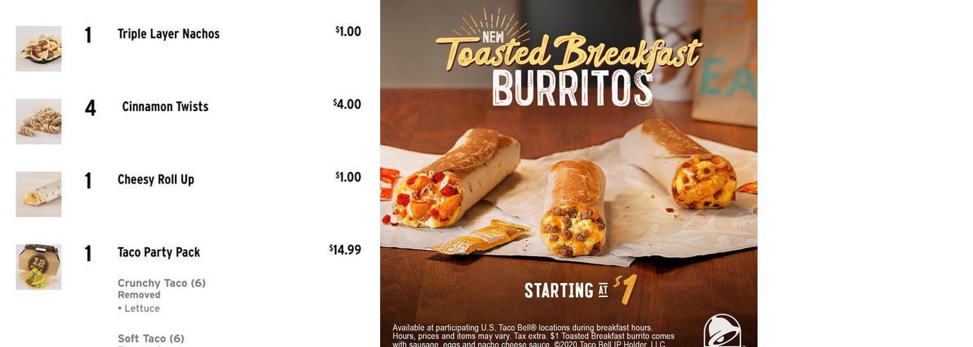 Taco Bell Menu